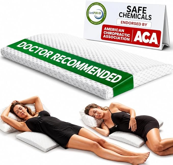 Lumbar Support Pillow for Sleeping Memory Foam Pillow for Back Pain Relief by comfilife seat cushion