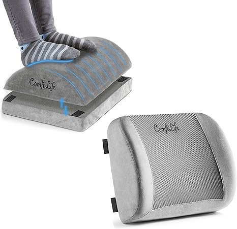 Gel Enhanced Seat Cushion & Foot Rest Bundle by comfilife seat cushion